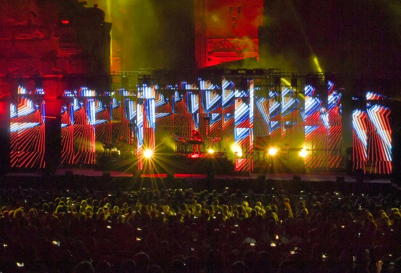 Jean Michel Jarre at Baalbeck Festival